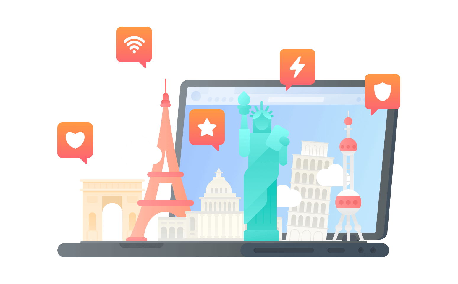 在安道尔连接到中国的加速器 - 大陆VPN
